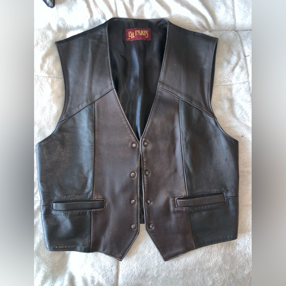 Vintage leather vest